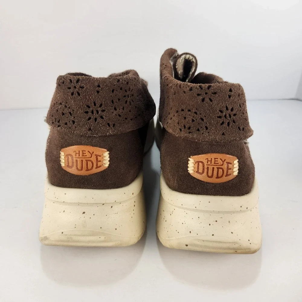 Hey Dude Wendy Peak Fold Cocoa Women's Casual Bootie Size 10